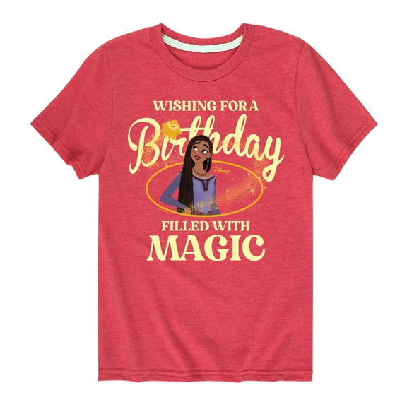 Disney - Wish - Wishing Birthday - Youth And Toddler Short Sleeve T-Shirt