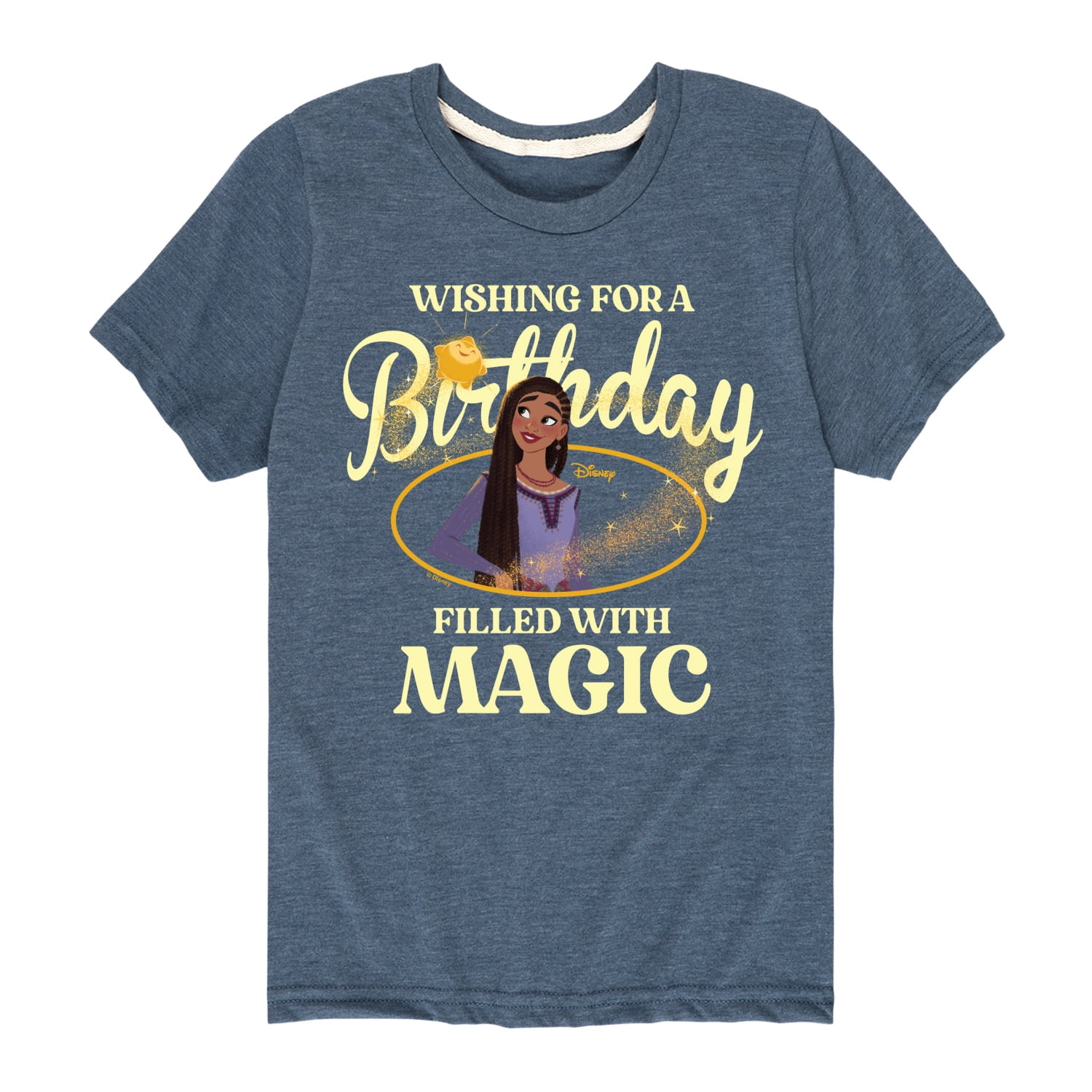 Disney - Wish - Wishing Birthday - Youth And Toddler Short Sleeve T ...