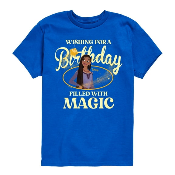 Disney - Wish - Wishing Birthday - Youth And Toddler Short Sleeve T-Shirt