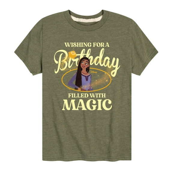 Disney - Wish - Wishing Birthday - Youth And Toddler Short Sleeve T-Shirt