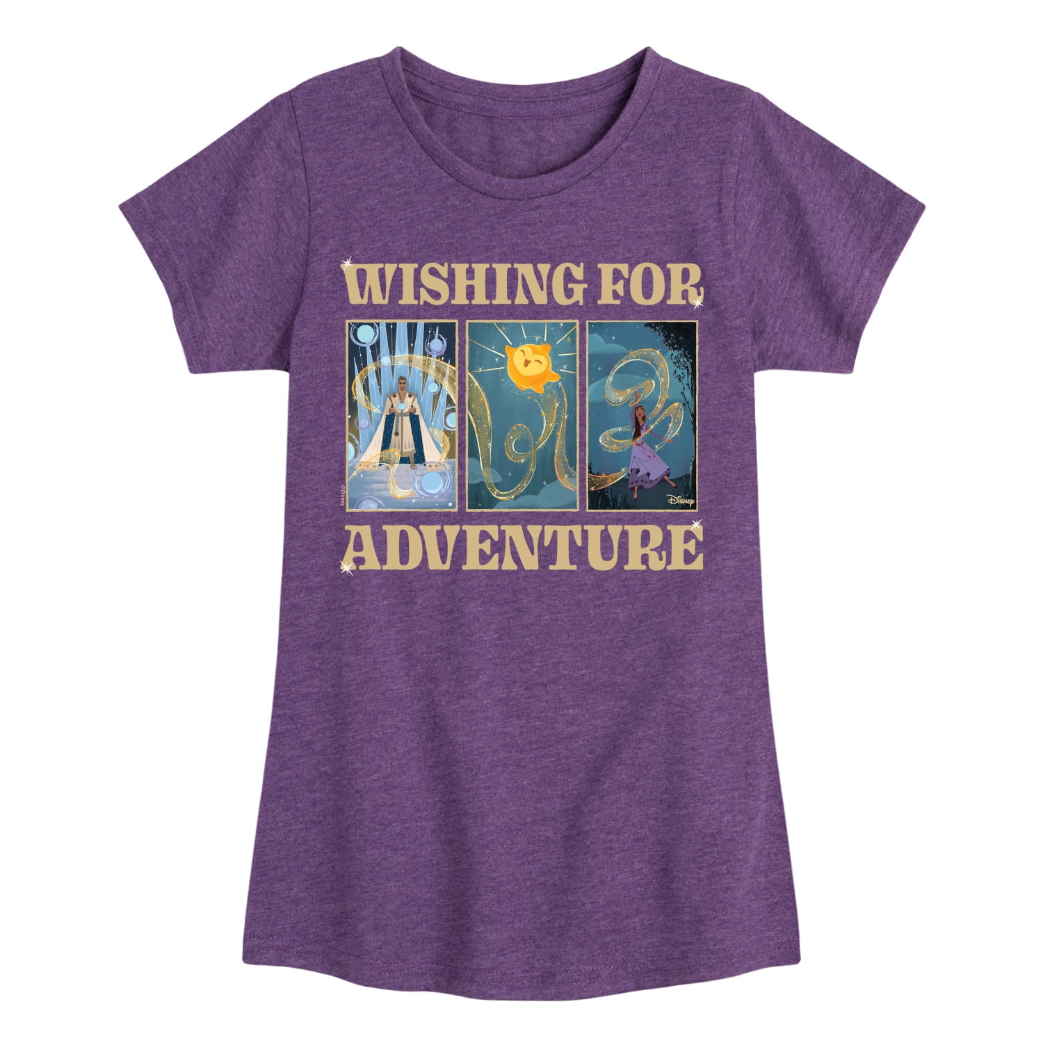 Disney Wish - Wishing For Adventure Grid - Toddler & Youth Girls Short ...