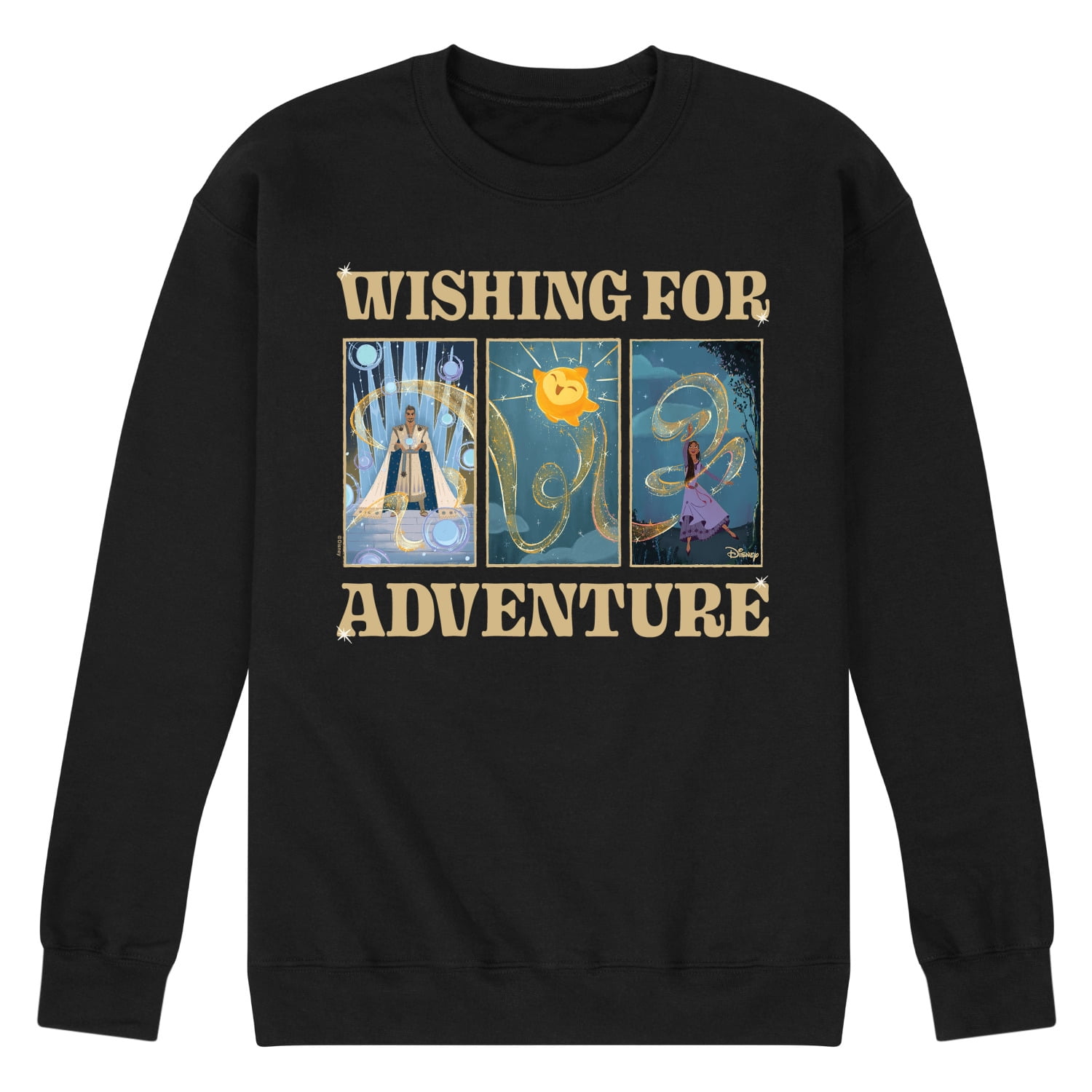 Disney Wish - Wishing For Adventure - Men's Crew Neck Fleece Pullover ...