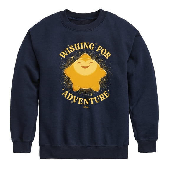 Disney Wish - Wishing For Adventure - Toddler & Youth Crewneck Fleece Sweatshirt
