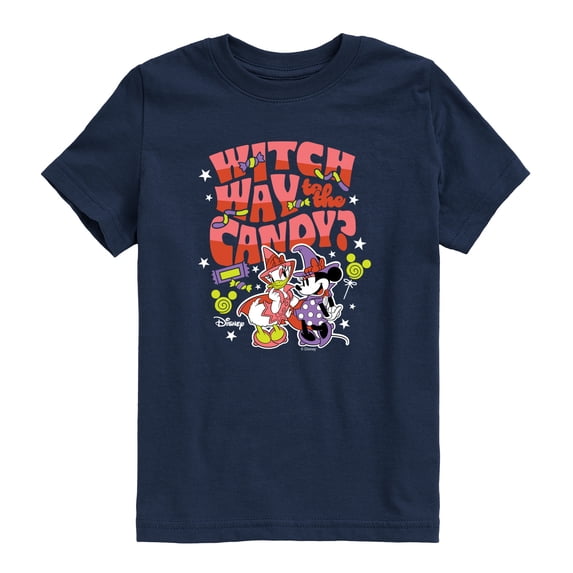 Disney - Witch Way To The Candy Minnie & Daisy - Toddler Boys Short Sleeve Graphic T-Shirt