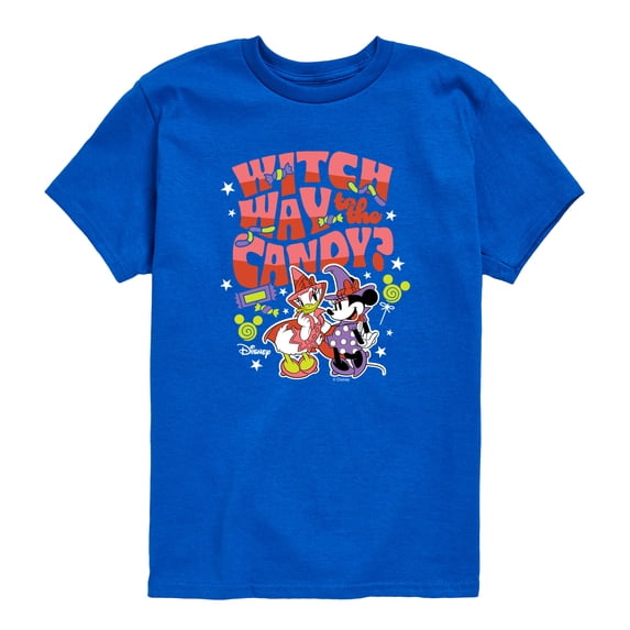 Disney - Witch Way To The Candy Minnie & Daisy - Toddler Boys Short Sleeve Graphic T-Shirt