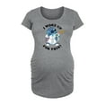 thumbnail image 1 of Lilo & Stitch - Woke Up - Women's Maternity Scoop Neck Graphic T-Shirt, 1 of 4