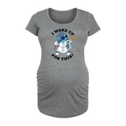 LILO & STITCH - Woke Up - Women's Maternity Scoop Neck Graphic T-Shirt