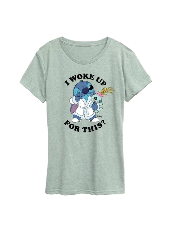 - Woke Up Women's Short Sleeve Graphic T-Shirt