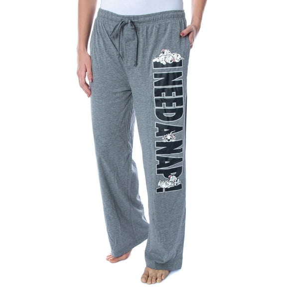 Disney Women's 101 Dalmatians I Need A Nap Soft Touch Cotton Pajama Pants