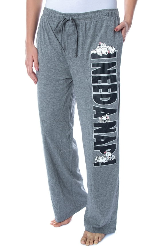 Disney Women's 101 Dalmatians I Need A Nap Soft Touch Cotton Pajama Pants