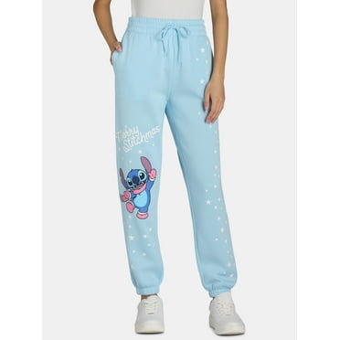 Disney Women’s Christmas Stitch Graphic Jogger Pants, Sizes XXS-XXL
