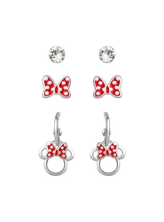 Girls Earrings Minnie Mouse Jewelry