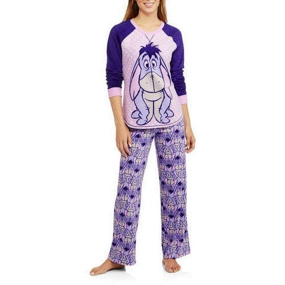 Disney Women's Disney's Eeyore Cozy Fleece Pajama Set