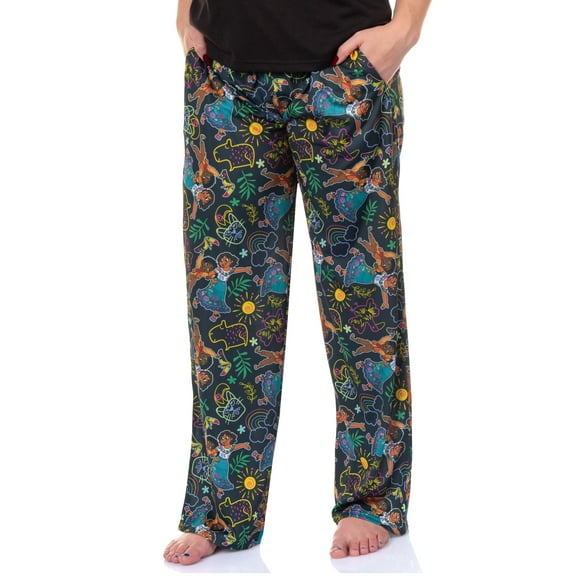 Disney Women's Encanto Allover Character and Drawings Lounge Pajama Pants