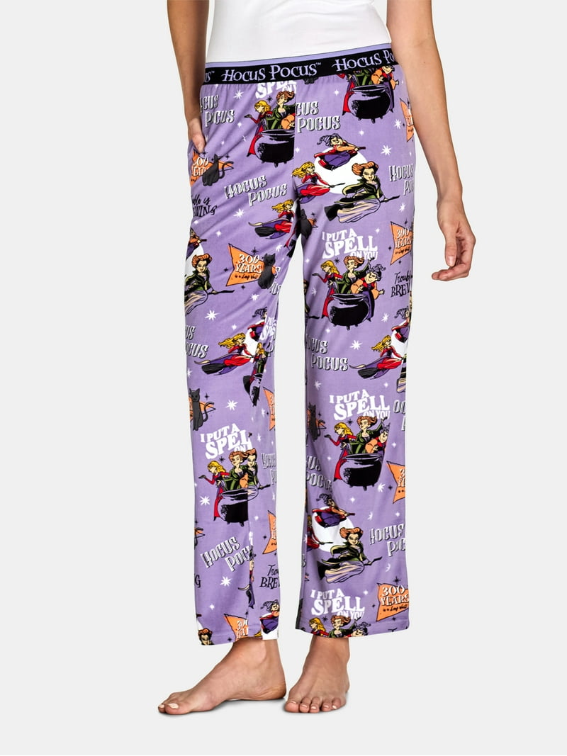 Disney Women's Hocus Pocus Halloween Velour Sleep Pants, Sizes XS