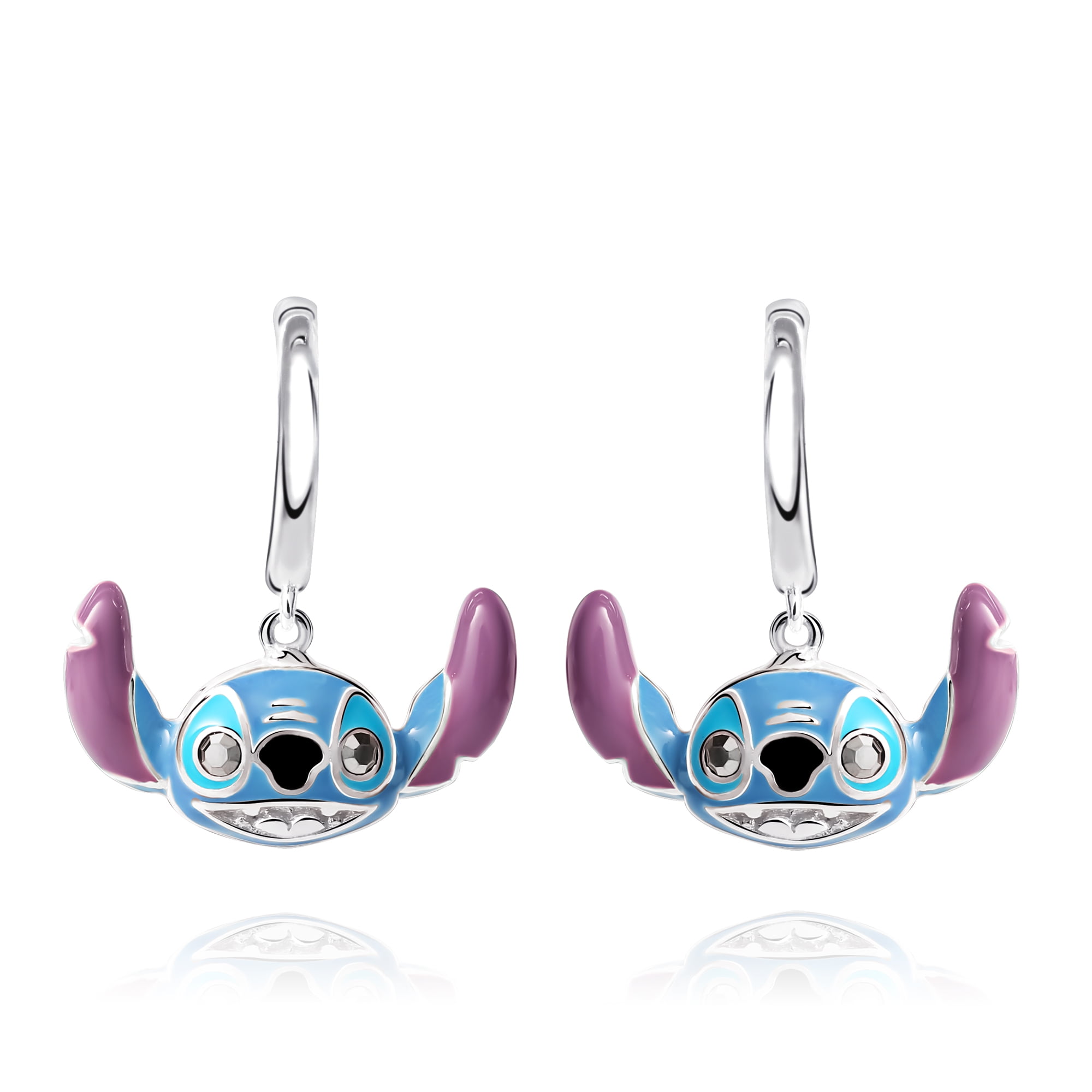 Stitch earrings sterling sale silver