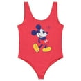 thumbnail image 1 of Disney Women's Mickey Mouse Bodysuit, Racer Back Tank Top Mickey Mouse Shapewear Red - L, 1 of 6