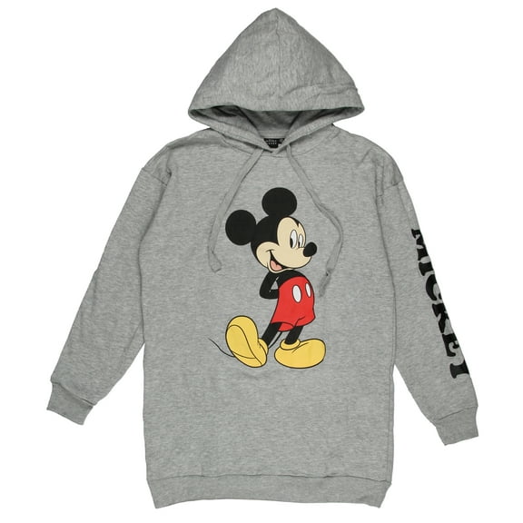 Disney Women's Mickey Mouse Classic Pose Oversized Pullover Hoodie