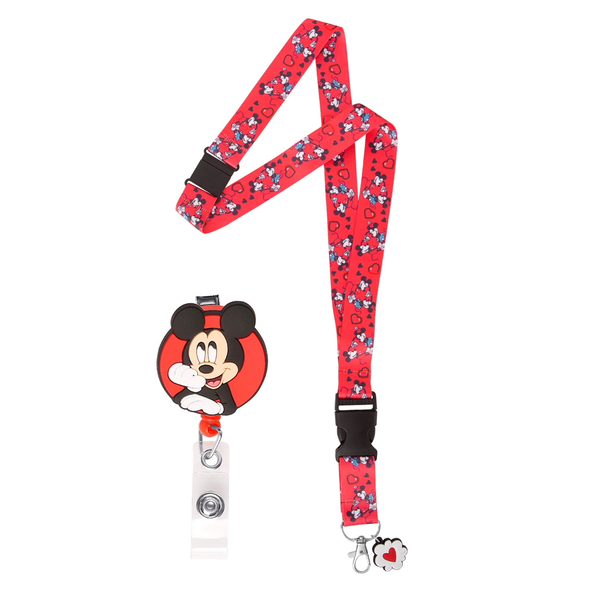 Disney Women's Mickey Mouse Lanyard and Badge Reel Set