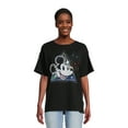 thumbnail image 1 of Disney Women's Mickey Mouse Rhinestone Graphic Tee with Short Sleeves, Sizes XS-XXXL, 1 of 5