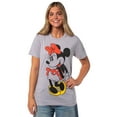 thumbnail image 1 of Disney Women's Minnie Mouse Distressed Cute Pose Adult Graphic Print Short Sleeve T-Shirt, 1 of 7