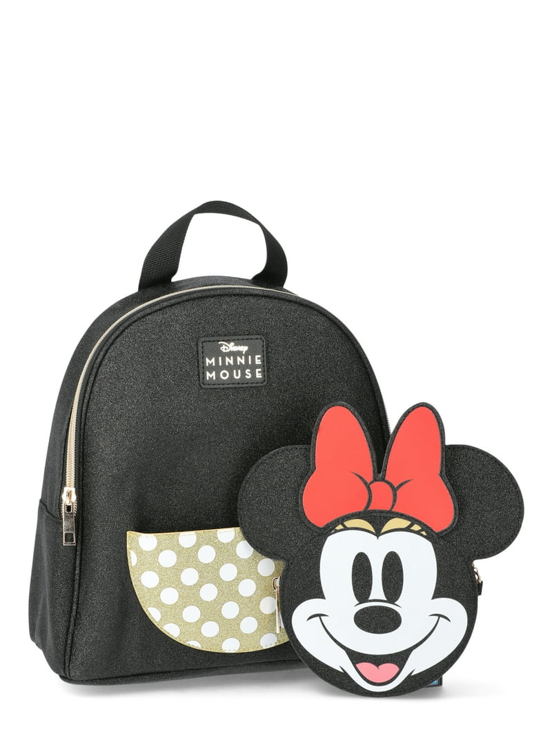 Character Backpack I Am Minnie Mouse Backpack Disney Women's Minnie Mouse Graphic Mini Backpack, Black