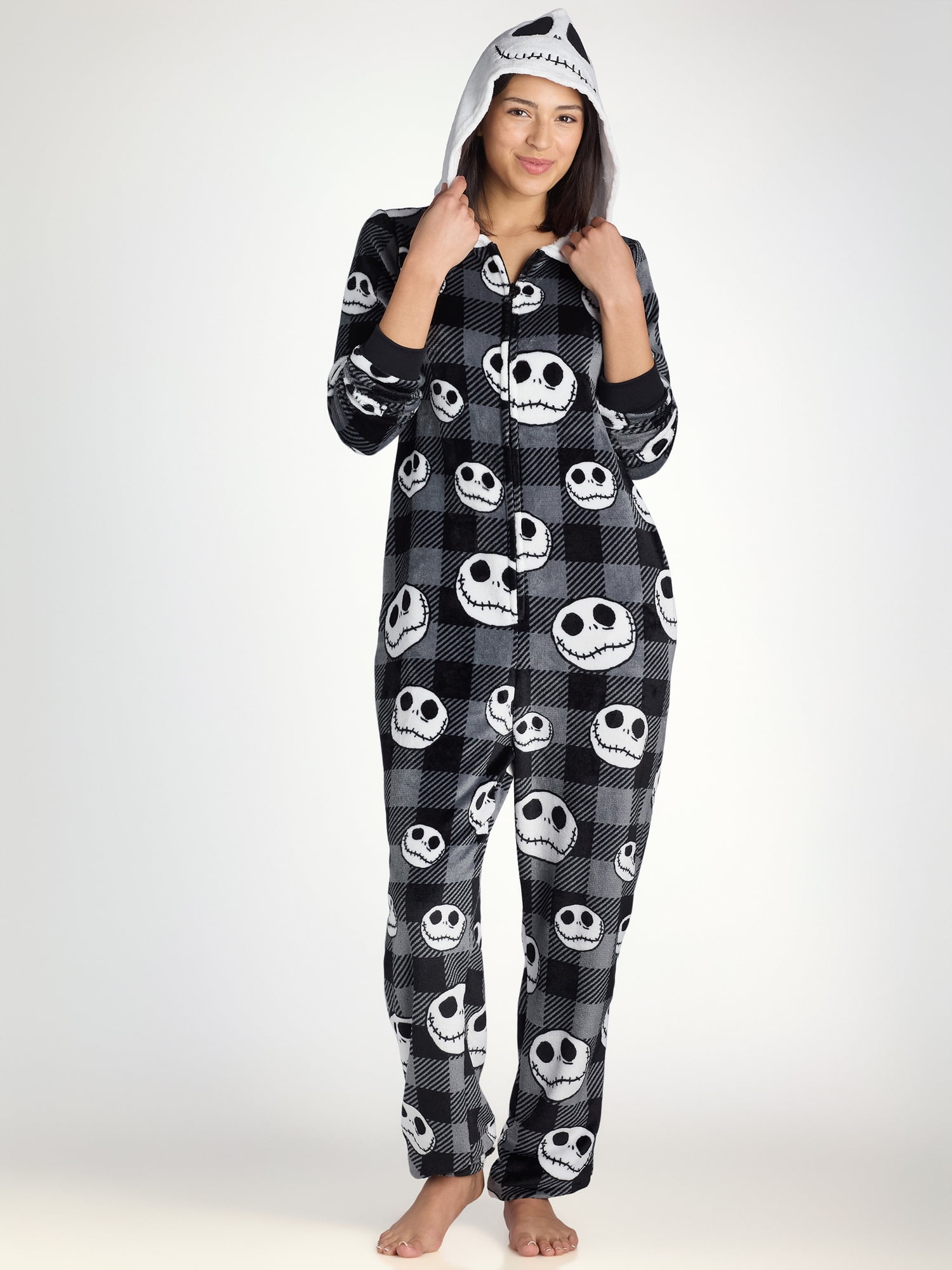 Sally Onesie Jack Skellington Footie Pajamas Disney Women's