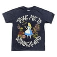 thumbnail image 1 of Disney Women's Soft Short Sleeve Graphic Print T-Shirt (Take Me To Wonderland, XL), 1 of 2