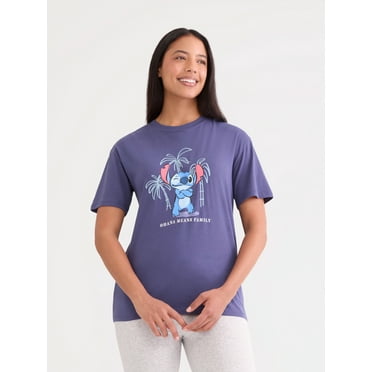 Disney Women’s Stitch Graphic Tee, Sizes XXS-XXL
