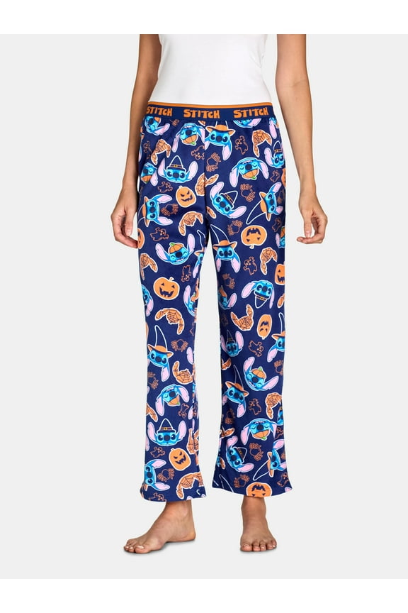 Women's Stitch Halloween Velour Sleep Pants, Sizes XS-3X