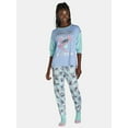 thumbnail image 1 of Disney Women's Stitch Long Sleeve Top and Pants with Socks, 3-Piece Gift Set, Sizes XS-3X, 1 of 6