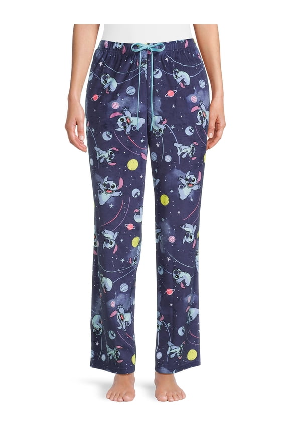 Disney Women’s Stitch Plush Sleep Pants, Sizes XS-3XL
