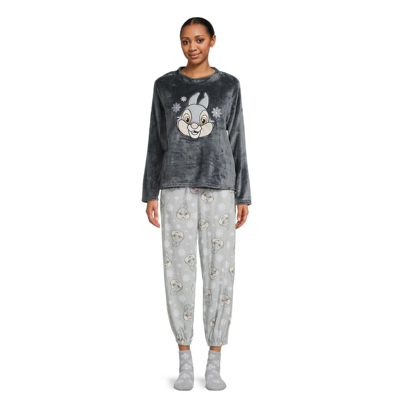 Disney Women s Thumper Long Sleeve Top Pants and Socks 3 Piece Gift Set Sizes XS 3X