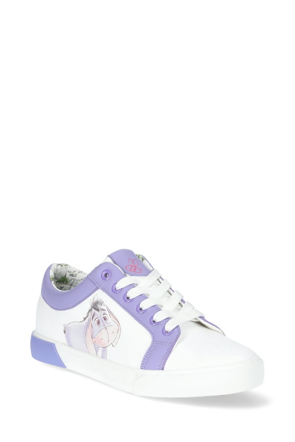 Disney Women's Winnie the Pooh and Eeyore Low-Top Court Sneakers, Sizes 6-11