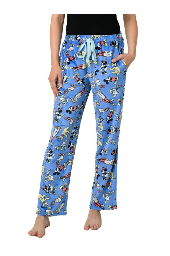 Women's & Women's Plus Mickey Mouse Friends Plush Loungewear Sleep Pants