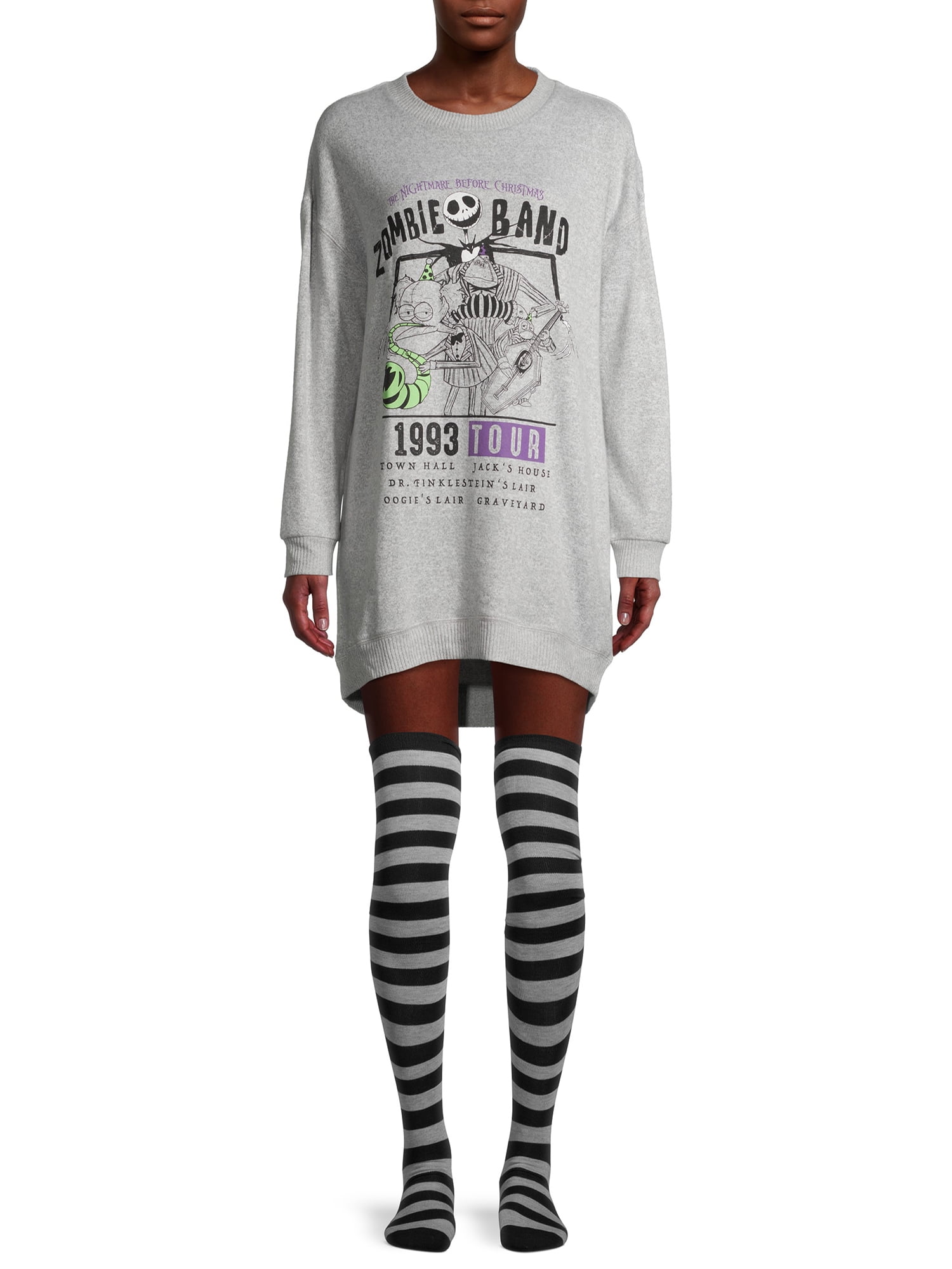 Disney women's and women's plus nightmare before christmas pajama sleep shirt with socks new arrivals