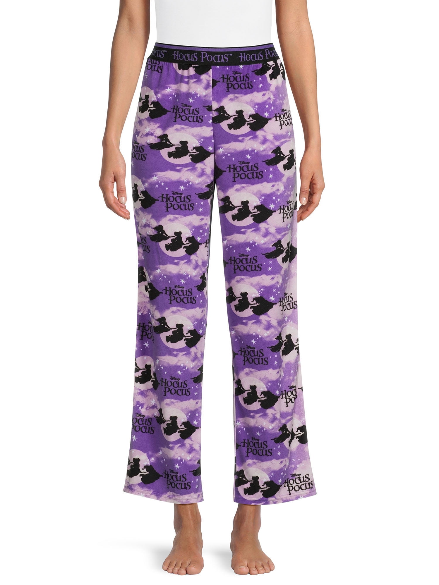 Disney Women's and Women's Plus Size Hocus Pocus Plush Sleep Pants, Sizes  XS-3X 