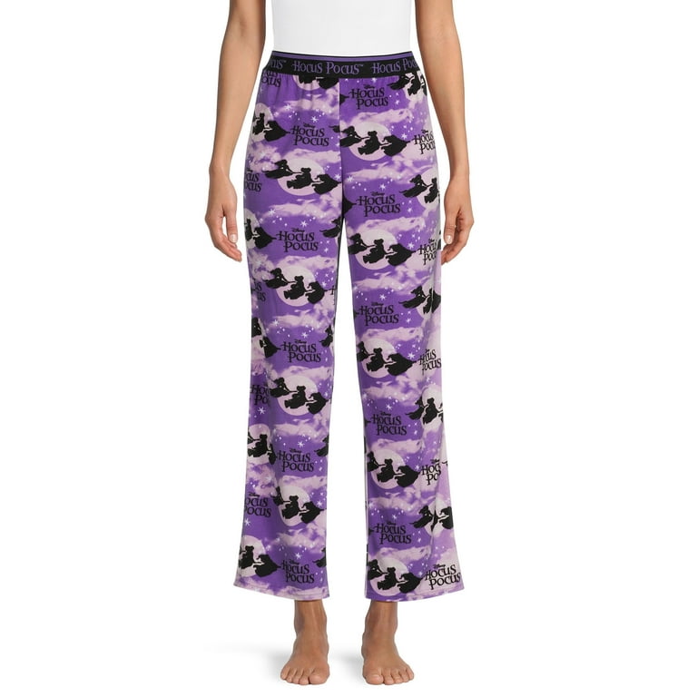 Disney Women's and Women's Plus Size Hocus Pocus Plush Sleep Pants, Sizes  XS-3X