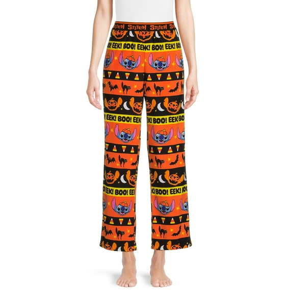Disney Women's and Women's Plus Size Stitch Plush Sleep Pants, Sizes XS-3X