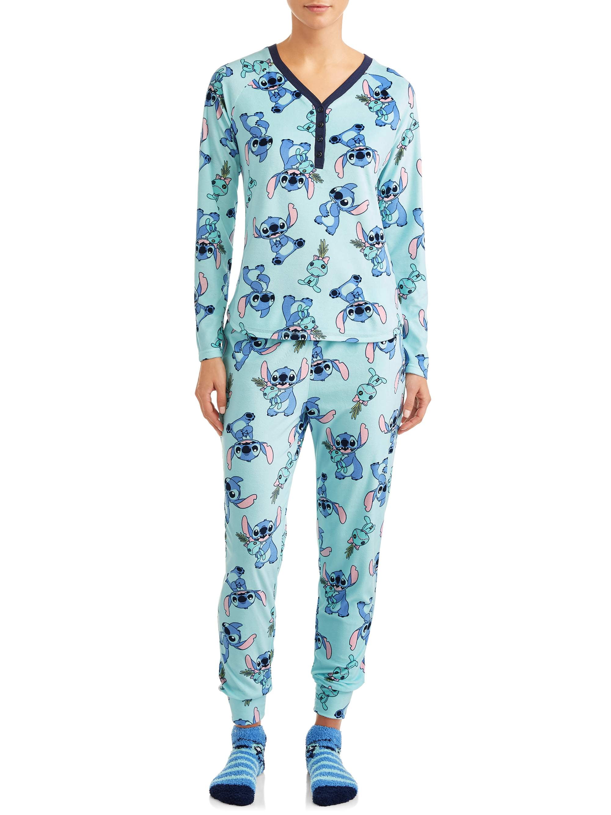 Snuggle Fleece Plaid Pajamas - Aqua