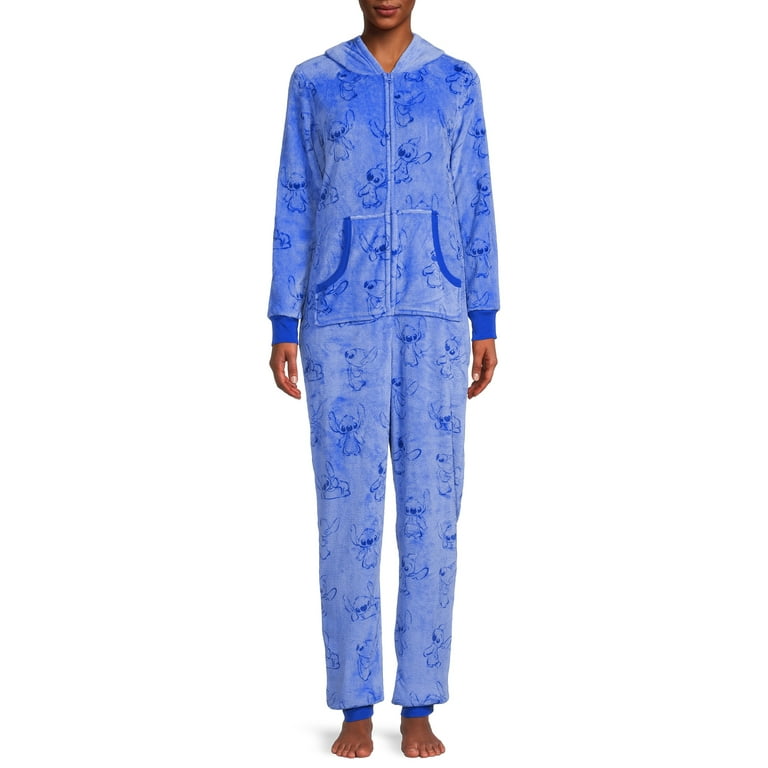 Disney Women s and Plus Size Stitch Pajamas Onesie Union Suit Walmart