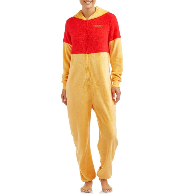 Disney Women s and Women s Plus Winnie The Pooh Unionsuit
