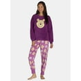 thumbnail image 1 of Disney Women's Winnie the Pooh Plush Pajama Set, 2-Piece, Sizes S to 3X, 1 of 5