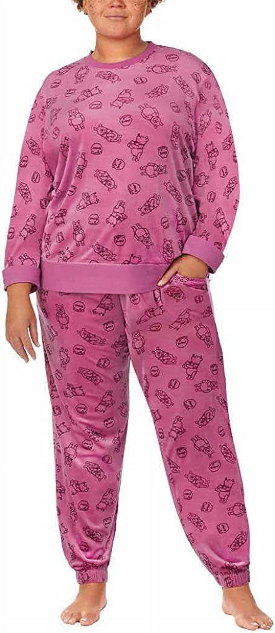 Disney Womens 2 Piece Silky Stretch Fleece Pajama Set as1 alpha