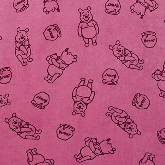Disney Womens 2 Piece Silky Stretch Fleece Pajama Set as1, alpha, x_l, regular, regular, Winnie the Pooh Pink, X-Large