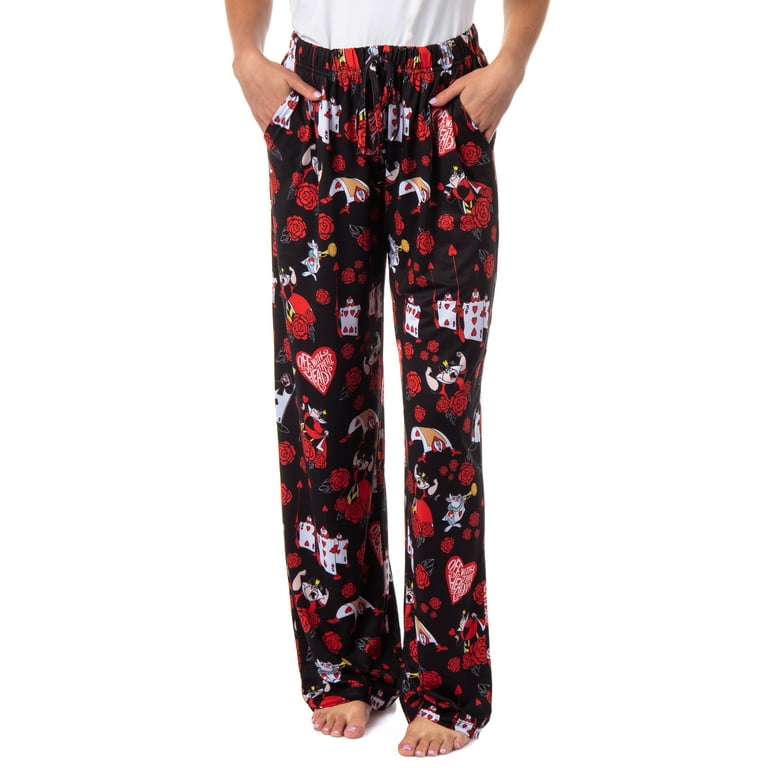 Disney Womens Alice in Wonderland Queen Of Hearts Sleep Pajama