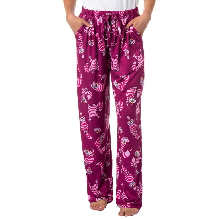 Disney Womens Alice in Wonderland The Cheshire Cat Sleep Pajama Pants