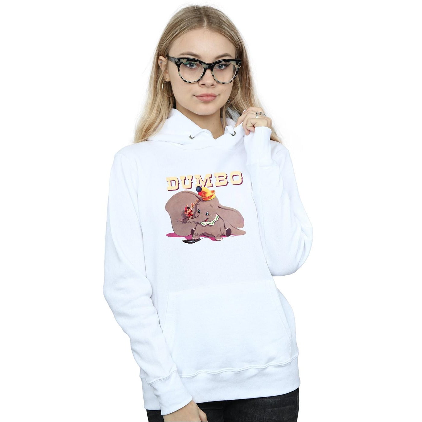 Disney Womens Dumbo Timothy 's Trombone Hoodie