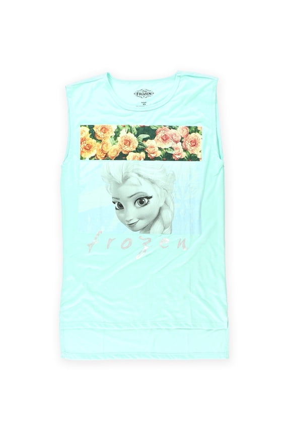 Womens Elsa Roses Graphic T-Shirt, Green, Medium