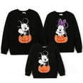 thumbnail image 1 of Disney Womens Halloween Sweatshirts Minnie Mouse Graphic Pumpkin Family Matching Outfits Crewneck Sweatshirts, 1 of 8